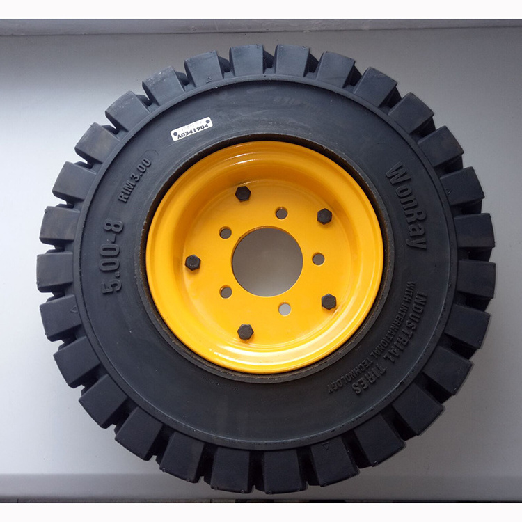 Manufacturer direct double wheels for shipping container trailer heavy duty Caster rubber wheel solid tire 7.00-9 6.00-9 7.00-15