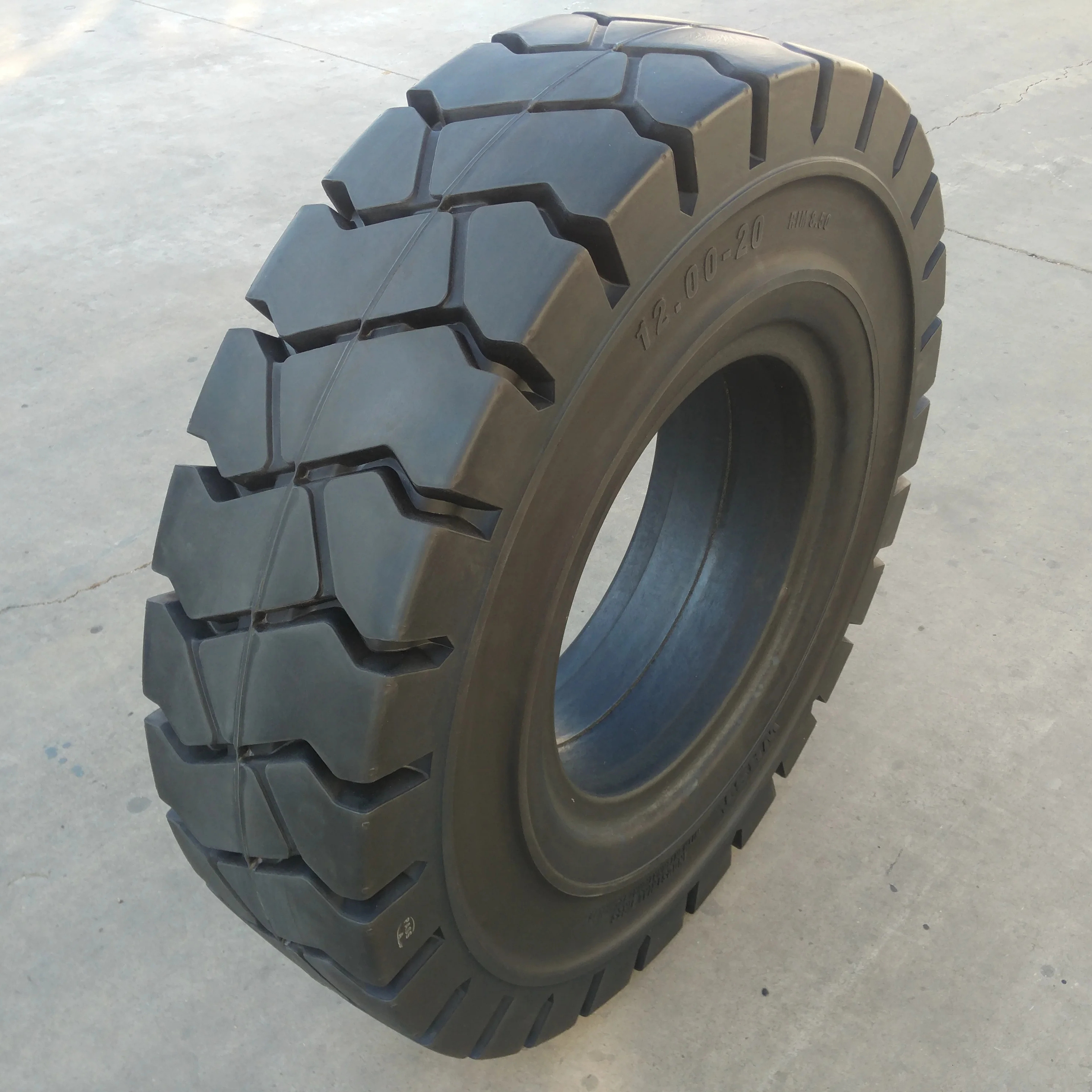 WonRay 12.00-20 12 20 Inch Rubber Solid Tire For Forklift Heavy Trucks Trailers