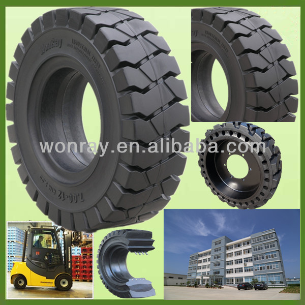 Yantai WonRay Industrial Solid Rubber Tyres 650 10 For Forklift