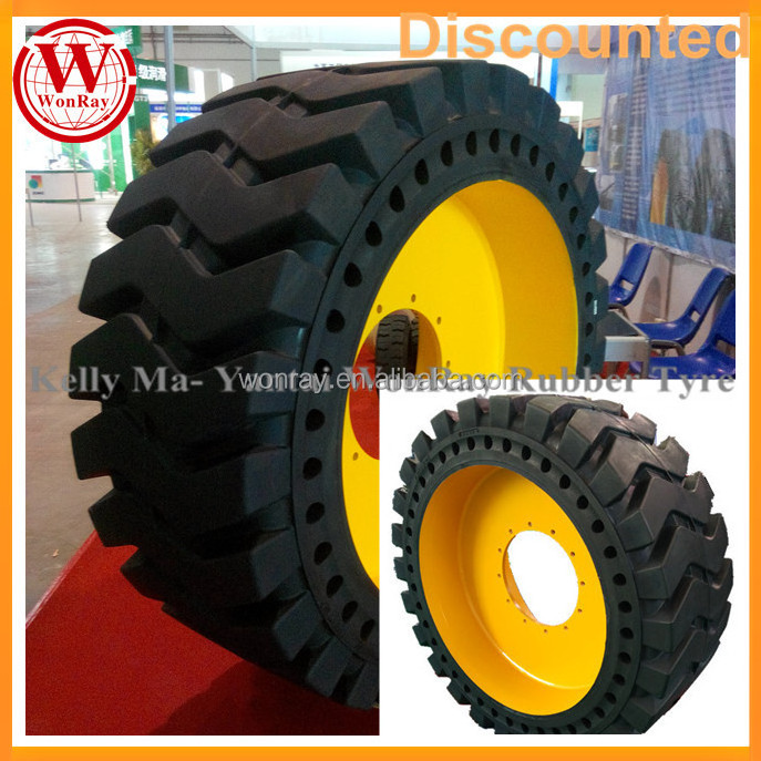 with wheel rim 26.5-25 solid backhoe loader tires