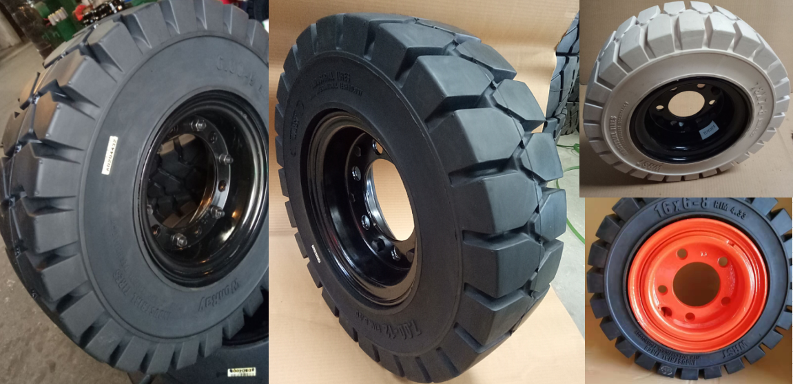 Yale 30 3T forklift parts forklift tires 7.00-12 18x7-8 4.33R  industrial tire for forklift solid tire rubber pneu