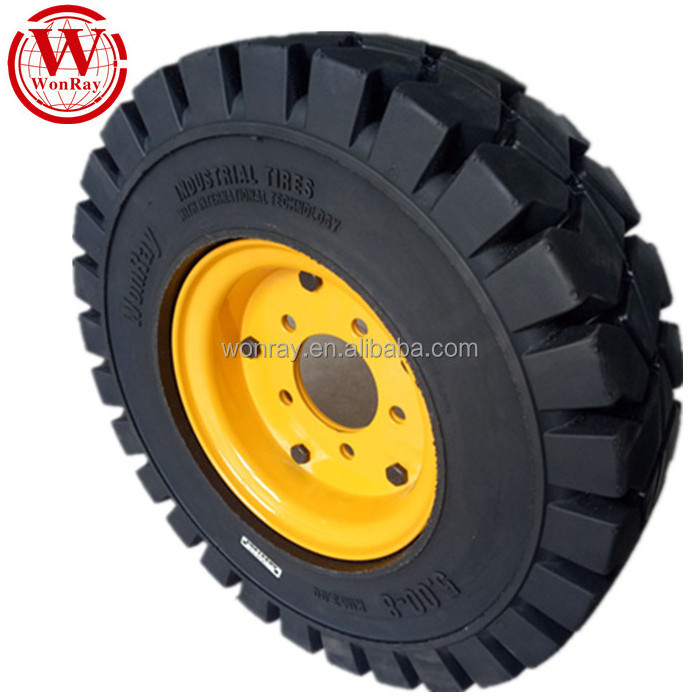 tire factory in china split wheel rims 4.00-8 6.50-10 7.00-12 solid forklift tires