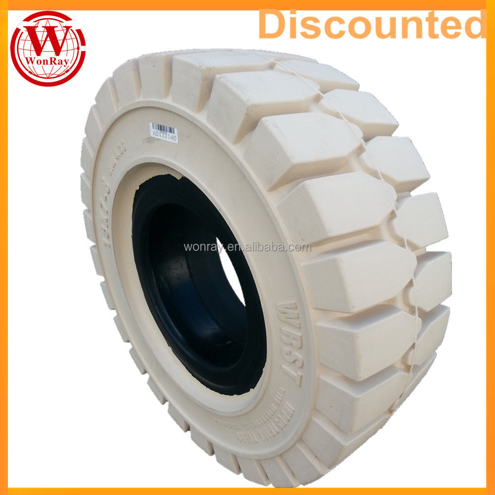 Non Marking White 7.00-9 7.00-12 16x6-8 18x7-8 21x8-9 Solid Forklift Tyres