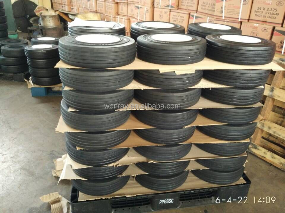 WonRay brand cheap price 16 inch solid rubber tires 16x5-9 for cars with quality warranty