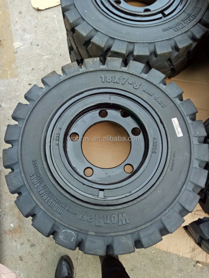 Factory directly supplier forklift parts 16x6-8 18x7-8 15x4.5-8 6.50-10 28x9-15 industrial solid tires