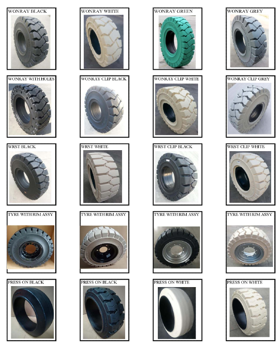 Clark Yale forklift parts forklift tires 7.00-12  8.25-12  8.25-15  industrial tire for forklift solid tire  rubber