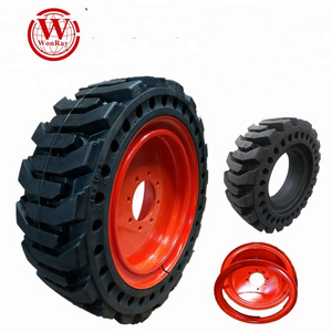 Skid Steer Loader wheel solid tire 12-16.5 with rim 8.00-20