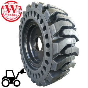 Pressed On Rims Case 435 Skid Steer Loader Solid Tires 12-16.5 12 16.5