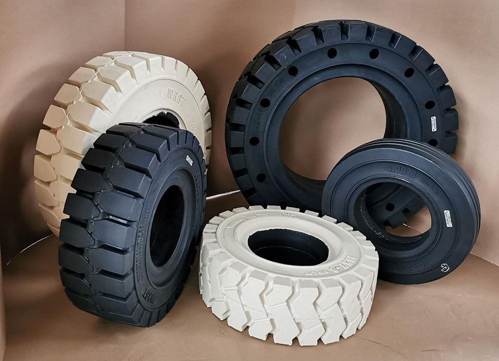 Hot sale 15*4.5-8 forklift solid tyre for Electric forklift