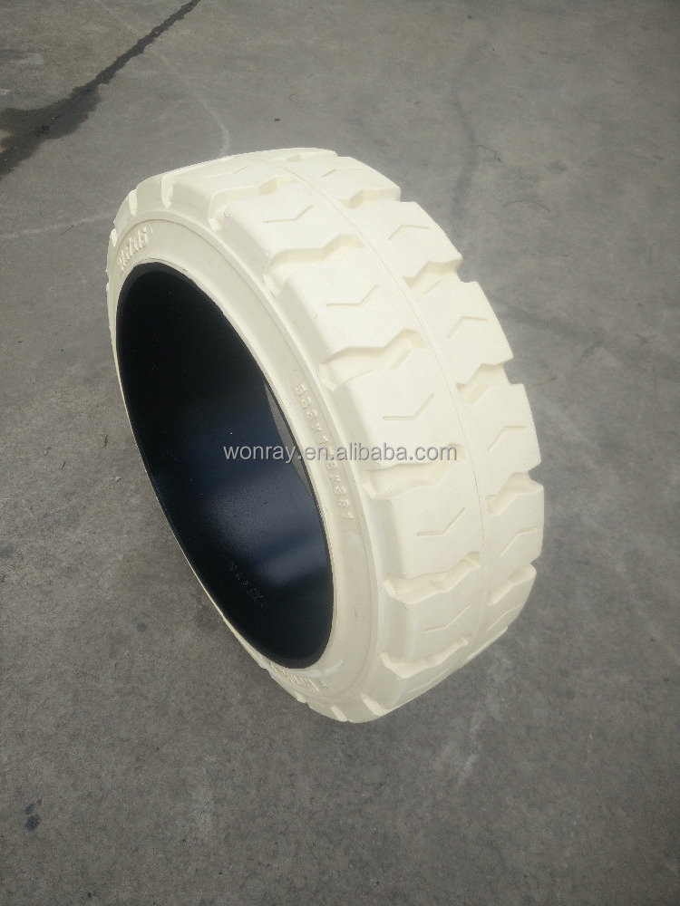 Scrap Cargo Yard Forklift Tyre Solid 18x7x12 1/8 15x5x11 1/4 For Electric Battery Operated 1.4 Ton 7FBEU15