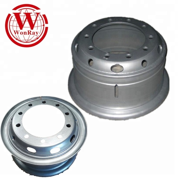 Factory Wholesale Forklift 2 Pieces Wheel Rim 7.0T-15 7.00T-16 7.00T-20 Industrial Steel Rim For Forklift Tyre 28x9-15