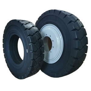 Flat Free 12 Inch Solid Rubber Tires, Off Road Solid Tires 3.00-15 6.00-9 7.00-12 200x50 for Forklift and Trailers Replacement