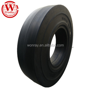 low price solid 10.00x20 10.00-20 smooth tyre for hy h230hd2 6-wheel forklift