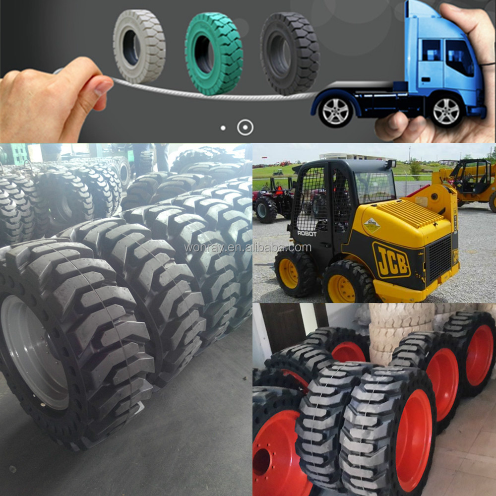 loader tires 29.5-25 26.5-25, heavy duty bc otr black skid steer solid tyre 10 16.5 12 16.5 with fast delivery