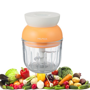 Portable cordless electric mini blender fruit onion chili garlic food vegetable meat chopper cutter