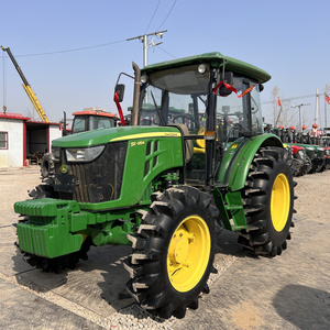 Used Tractor JOHN 5e-954 DEERE with Paddy Tires 95HP Farm Tractor Agricultural machinery Tractor with Cabin Good Quality for Sa