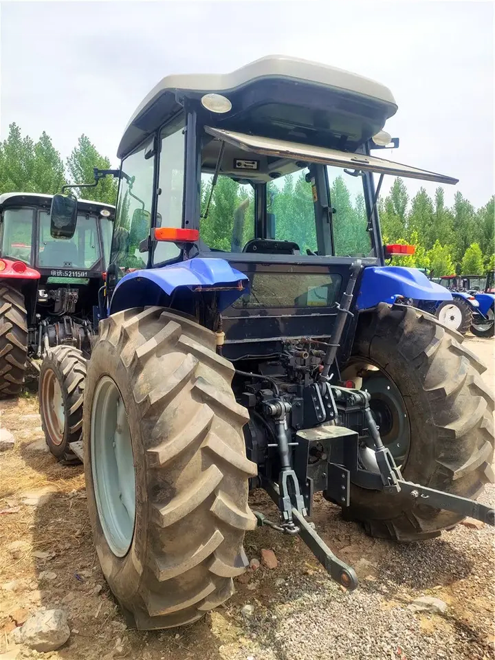 Japanese Iseki brand Used 95hp 4WD farm wheel tractor with front and rear ballast