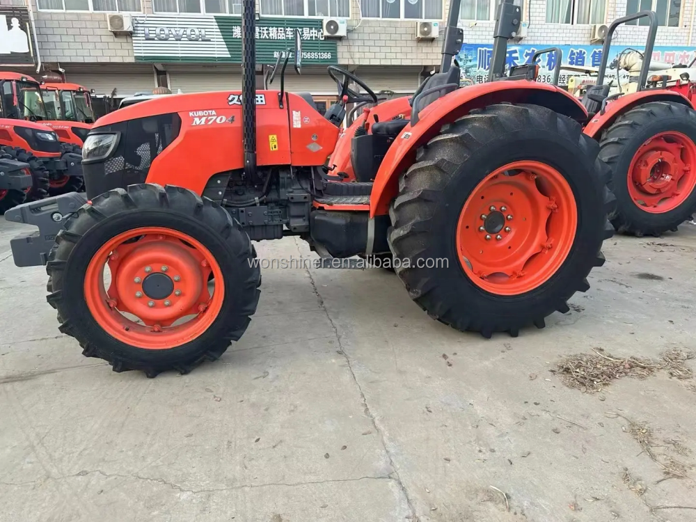 Used Tractor 70hp Kubota M7040 Agricultural Equipment Farm Machinery Wheel Tractor Maquinas Agricolas Japanese Tractors