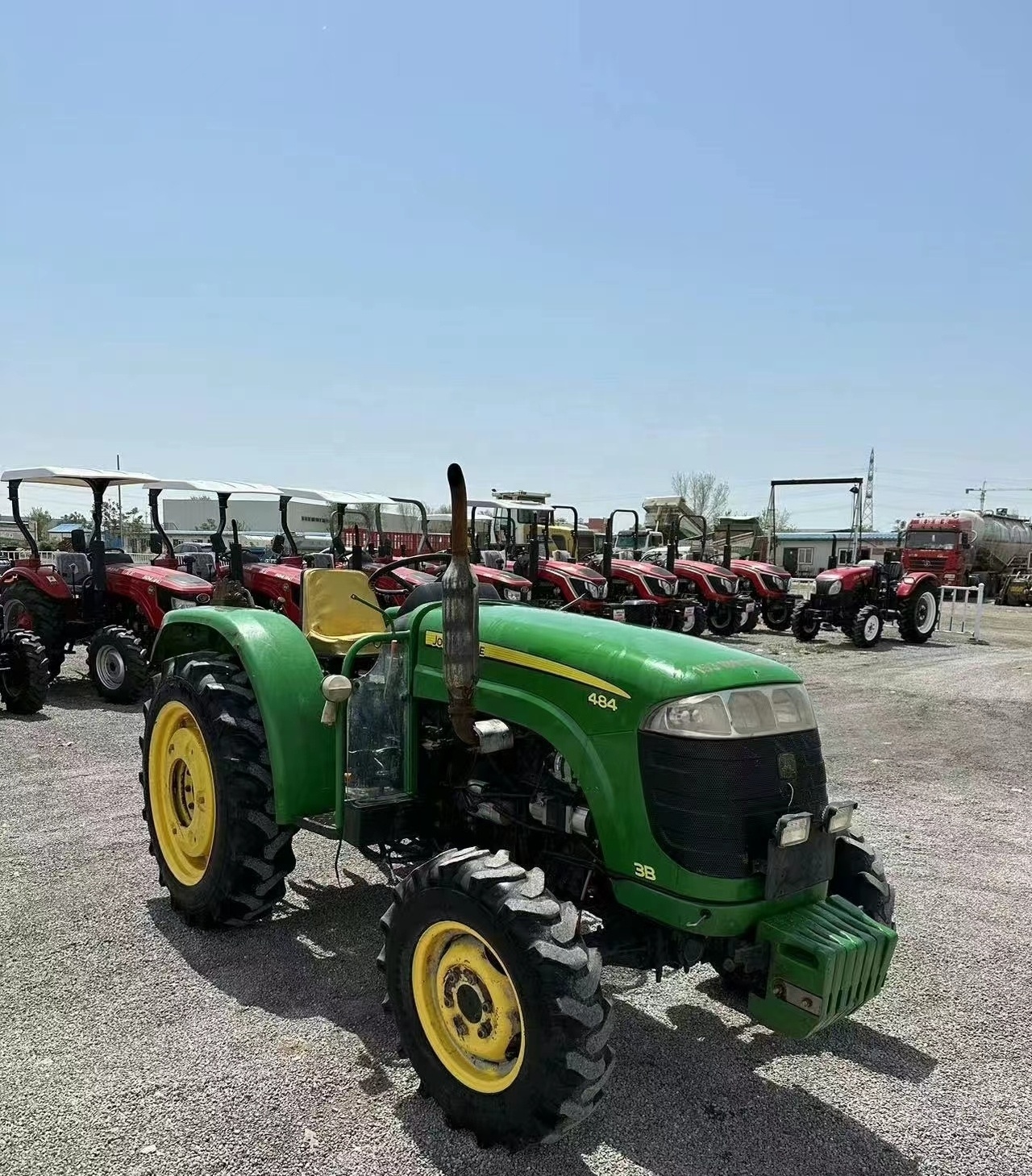 used/second hand/new agricultural farm usa tractor 3b 484 48hp 4x4wd with small mini compact equipment loader