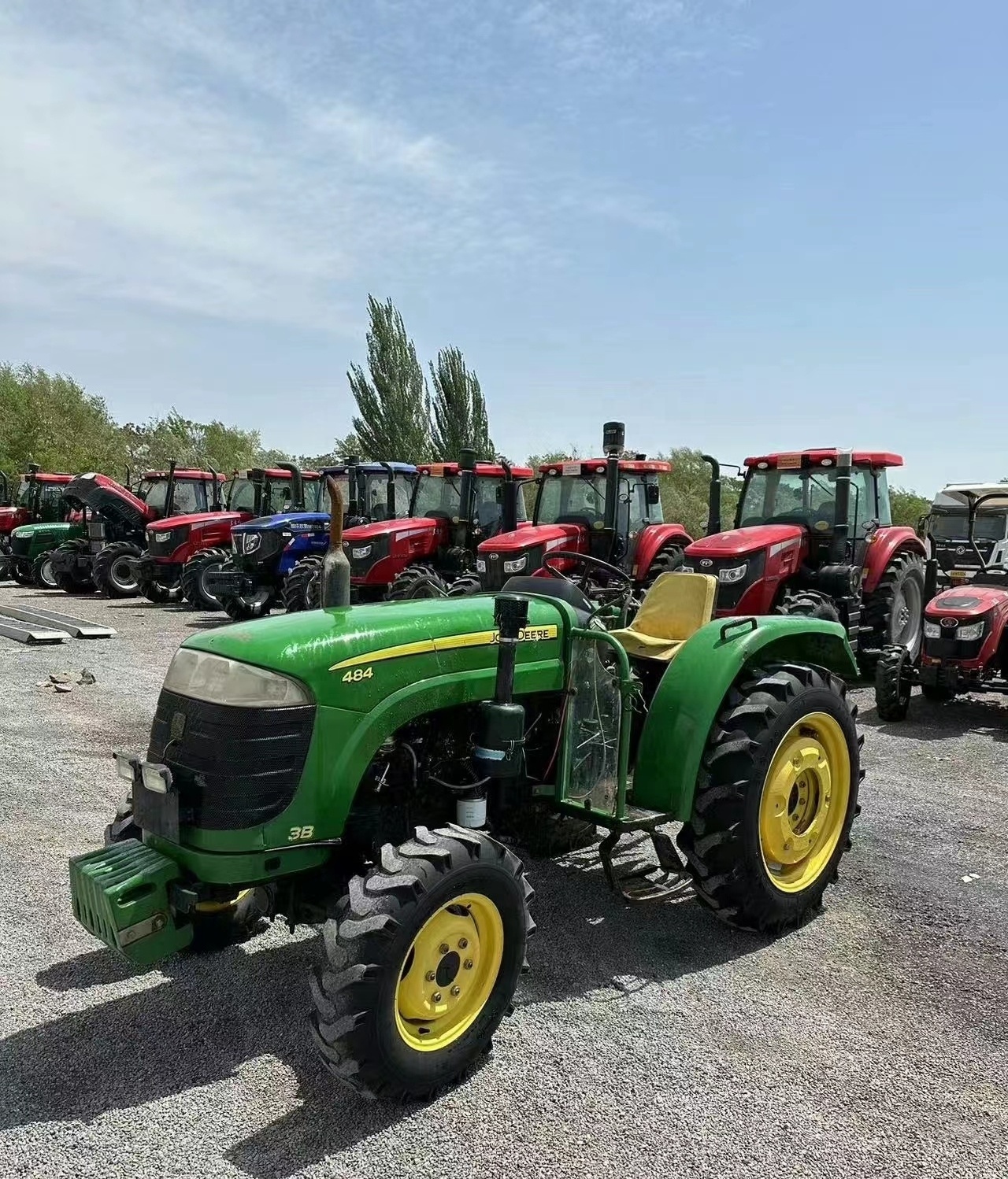 used/second hand/new agricultural farm usa tractor 3b 484 48hp 4x4wd with small mini compact equipment loader