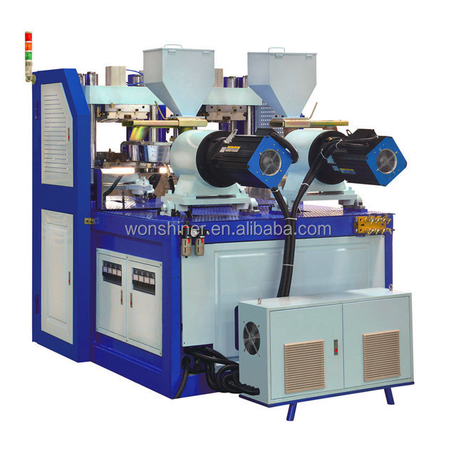 Manual PVC moulding Injection Rain Boots Shoes vertical PU sole plastic injection molding machine