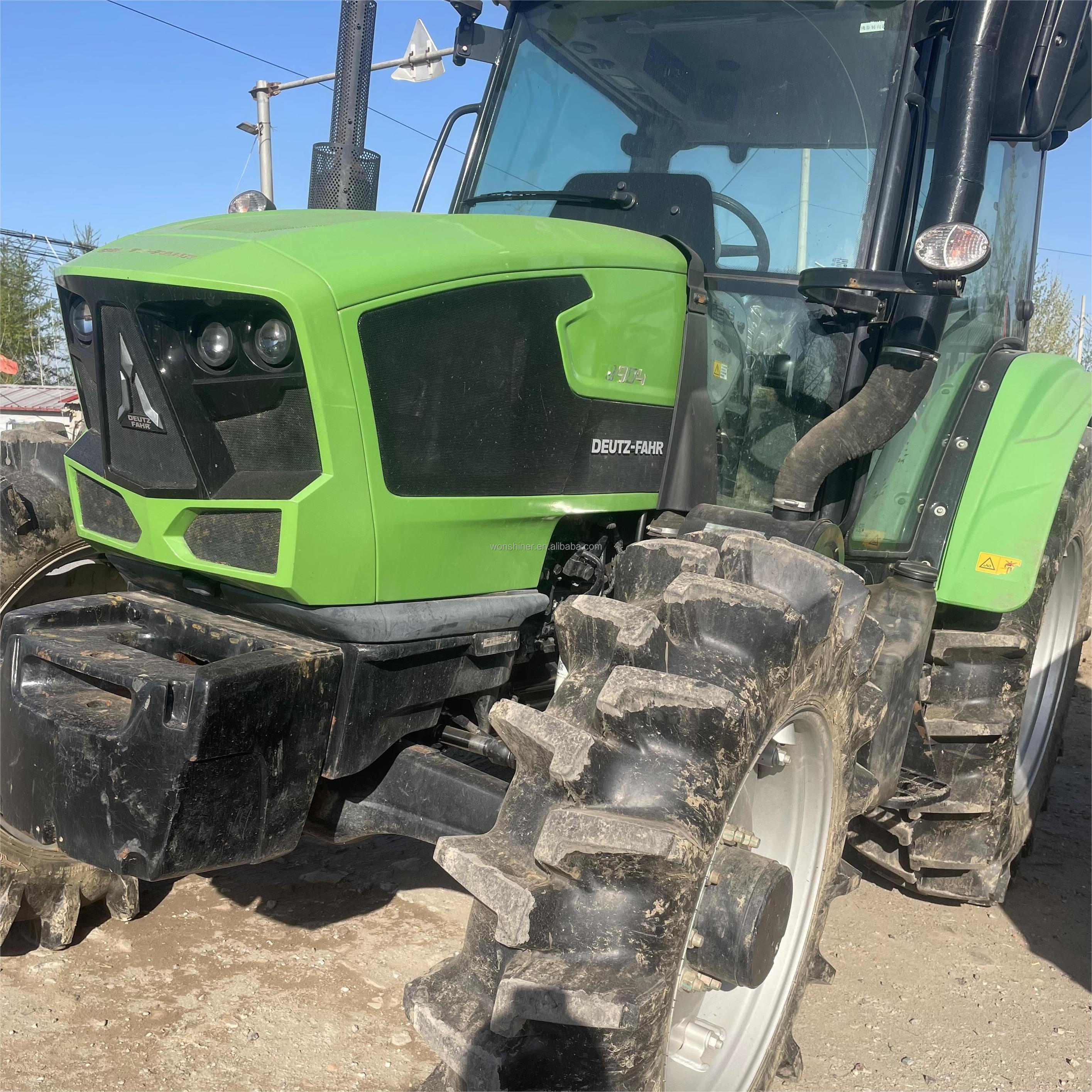 Deutz Fahrr 90hp 4x4wd compact orchard tractor Agricola farm equipment with dozer blade used farm tractor