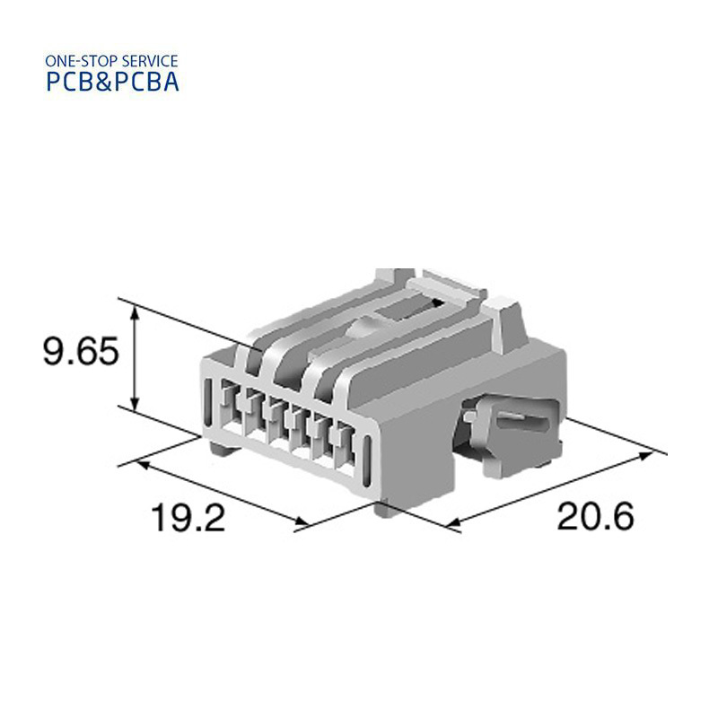 Waterproof Connector PBT Plastic 2 Pin 6098-1104 Automobile Connector