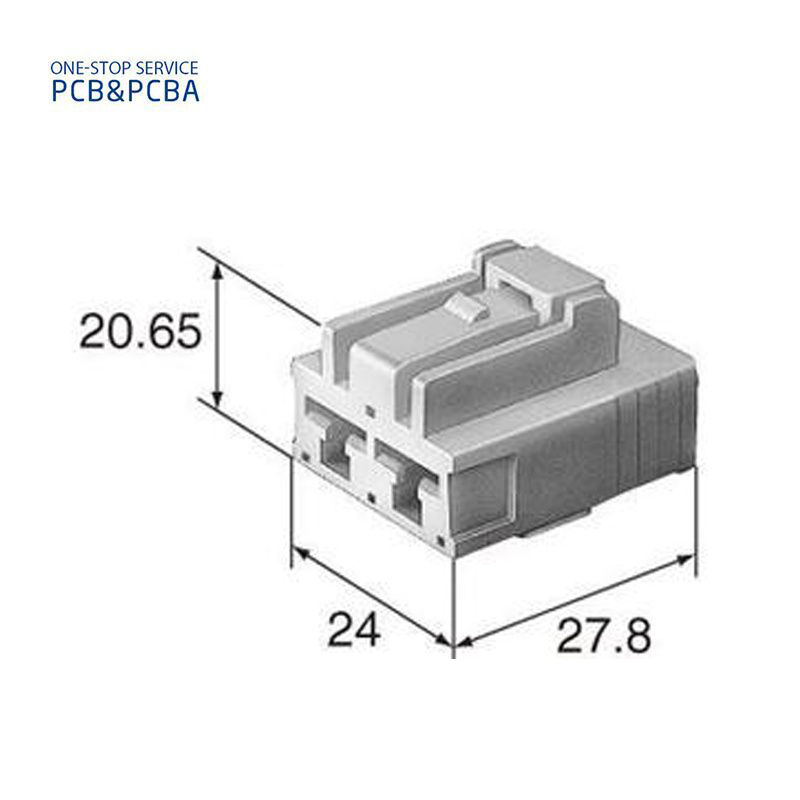 Waterproof Connector PBT Plastic 2 Pin 6098-1104 Automobile Connector