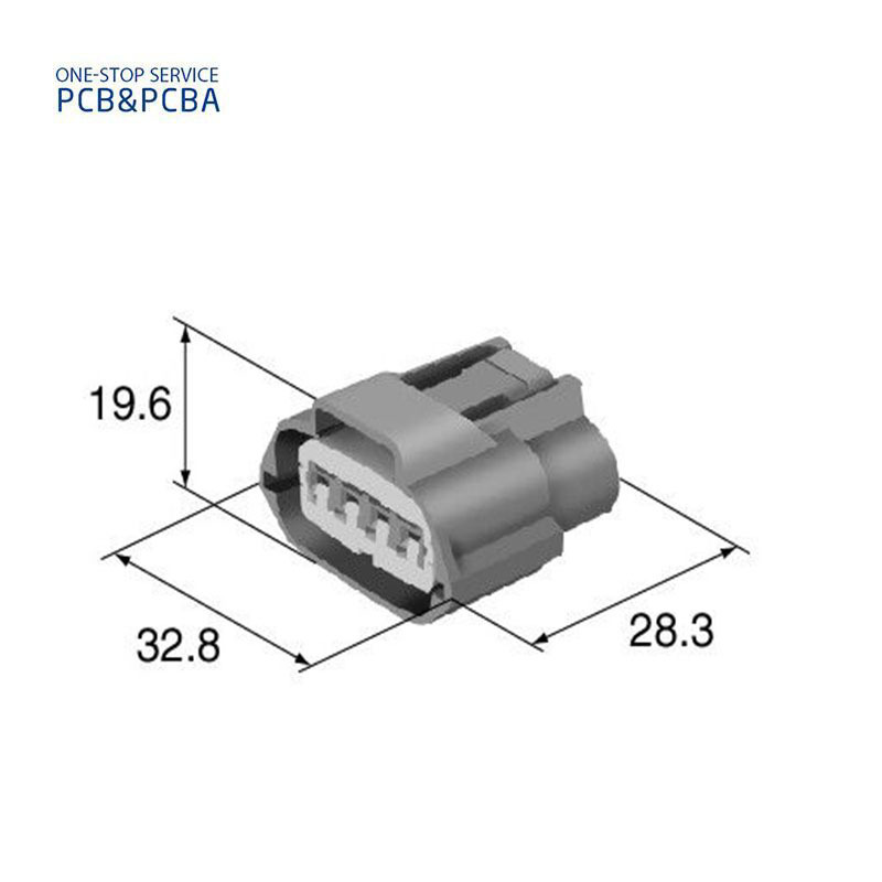 Waterproof Connector PBT Plastic 2 Pin 6098-1104 Automobile Connector