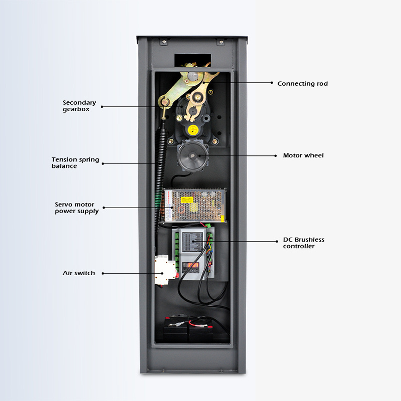 Non-spring 24V DC Brushless Motor Barrier Gate Fold Arm Barrier Gate for  Limited Height and Width Sites