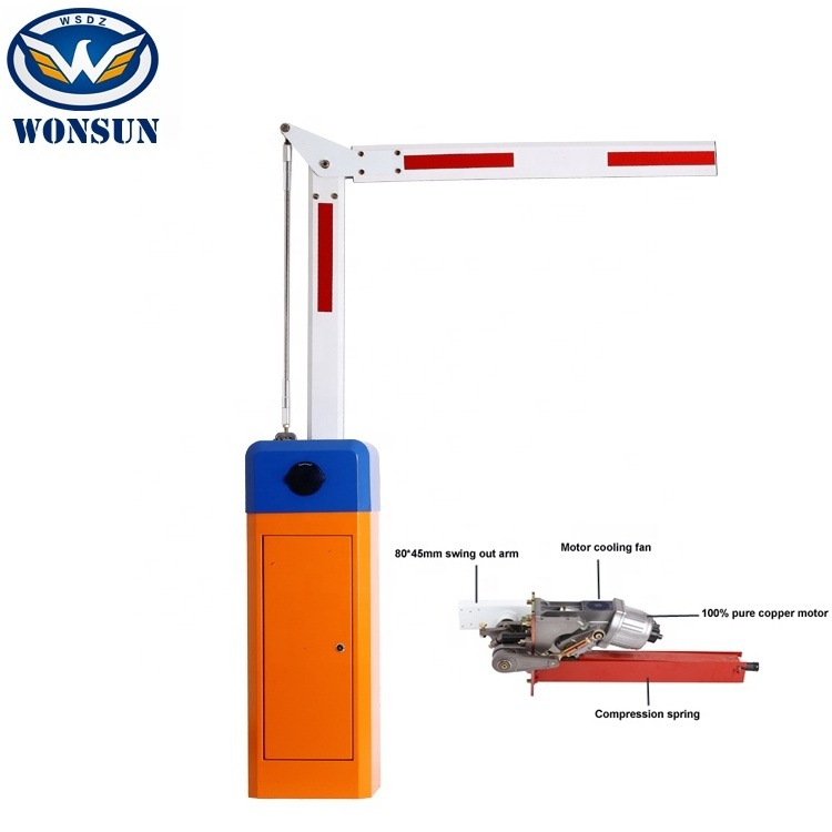 Heavy Duty Automatic Car Park Barrier Gate Barrier Parking Gate