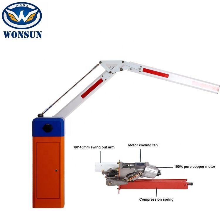 Heavy Duty Automatic Car Park Barrier Gate Barrier Parking Gate