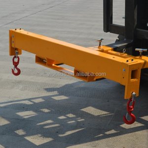 Forklift Mounted Spreader Beam/Fork Lift Truck Mounted Cross Beam Jib Lifting Attachment