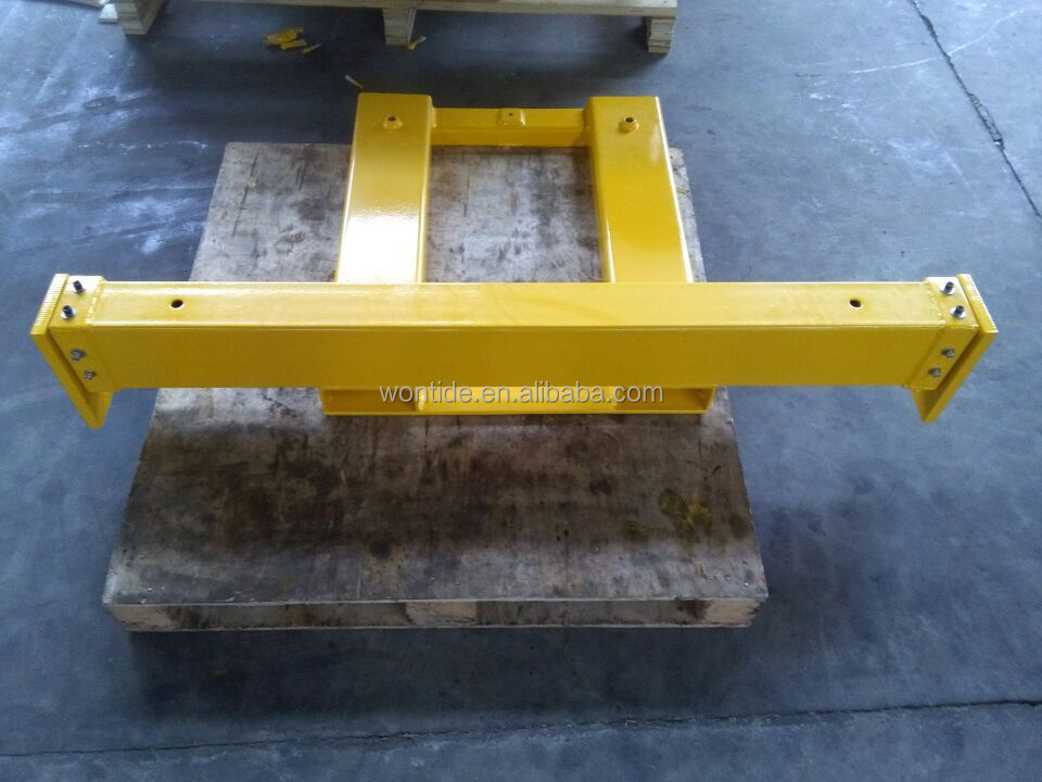 Forklift Mounted Spreader Beam/Fork Lift Truck Mounted Cross Beam Jib Lifting Attachment