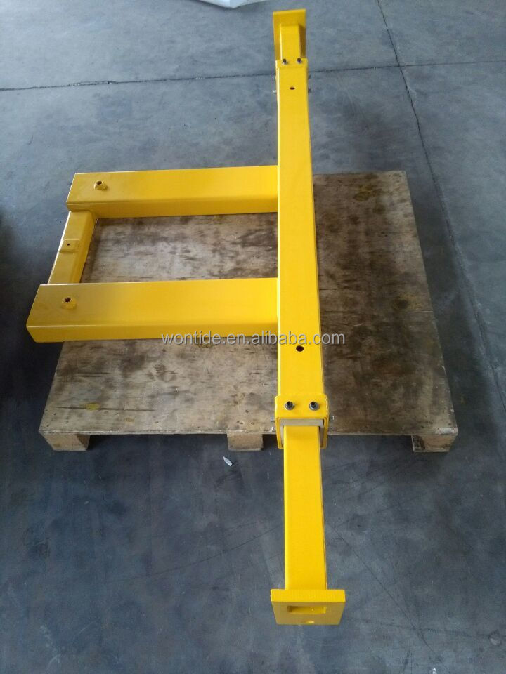 Forklift Mounted Spreader Beam/Fork Lift Truck Mounted Cross Beam Jib Lifting Attachment