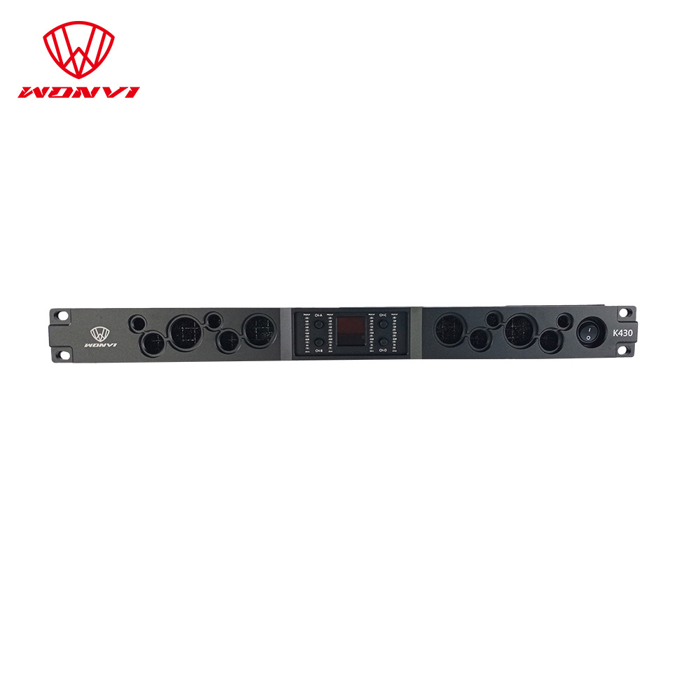 K430 digital class d 4 channel 3000 watts professional power amplifier