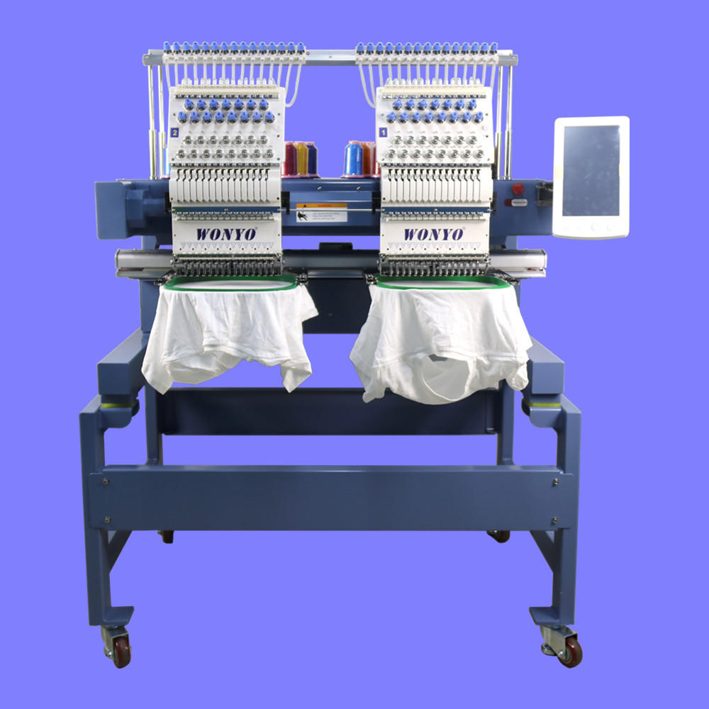 WONYO bordadoras computarisadas 2 HEADS embroidery machine Price