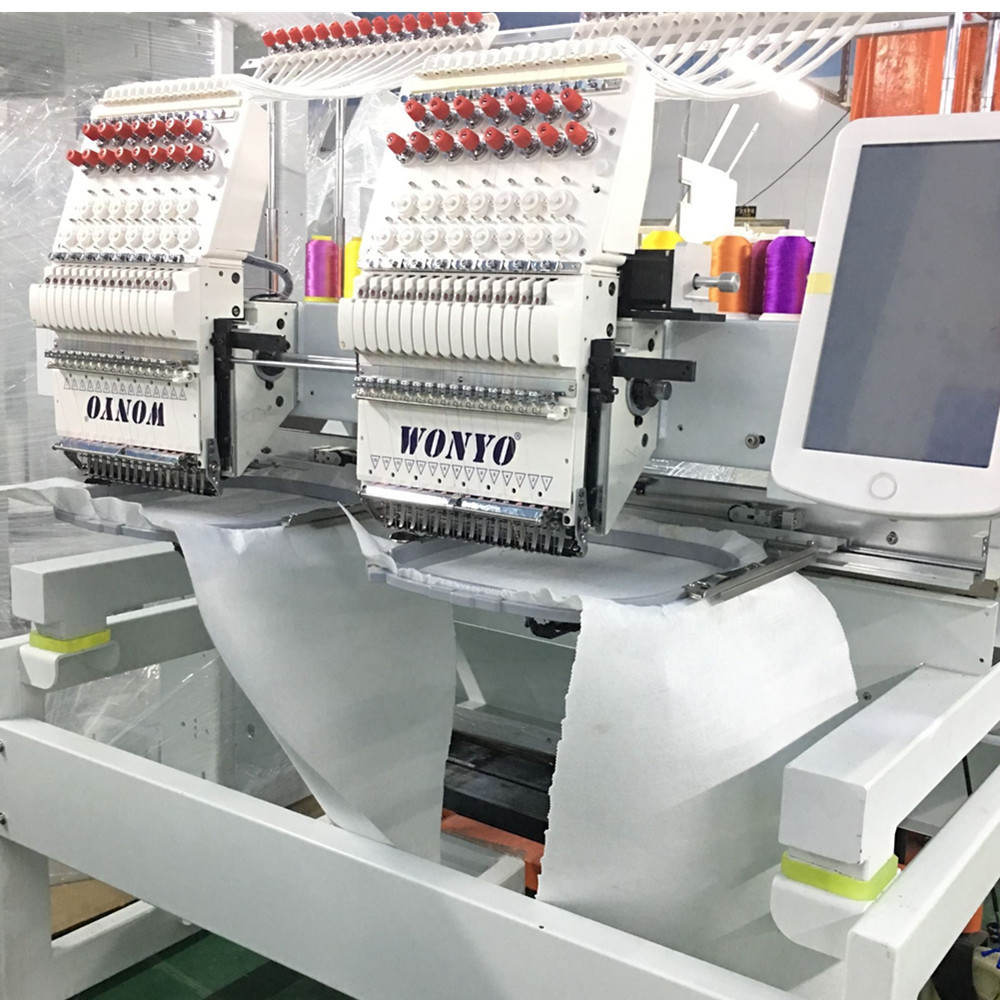 New 2 head multi-funcional  embroidery machine computerized embroidery machine for shoes