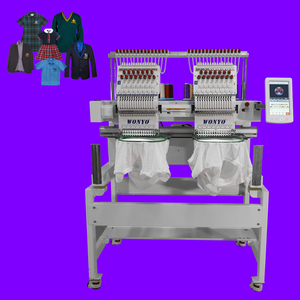 WONYO bordadoras computarisadas 2 HEADS embroidery machine Price