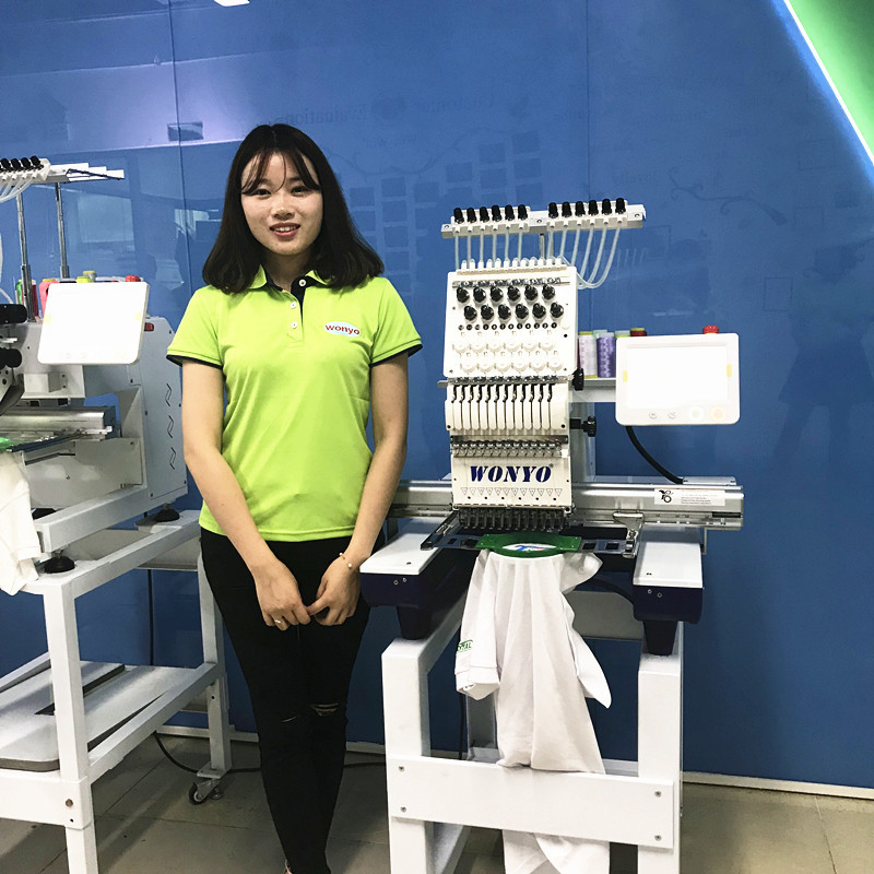 WONYO One Head Embroidery Machine Cheap Easy Punch Embroidery Machine