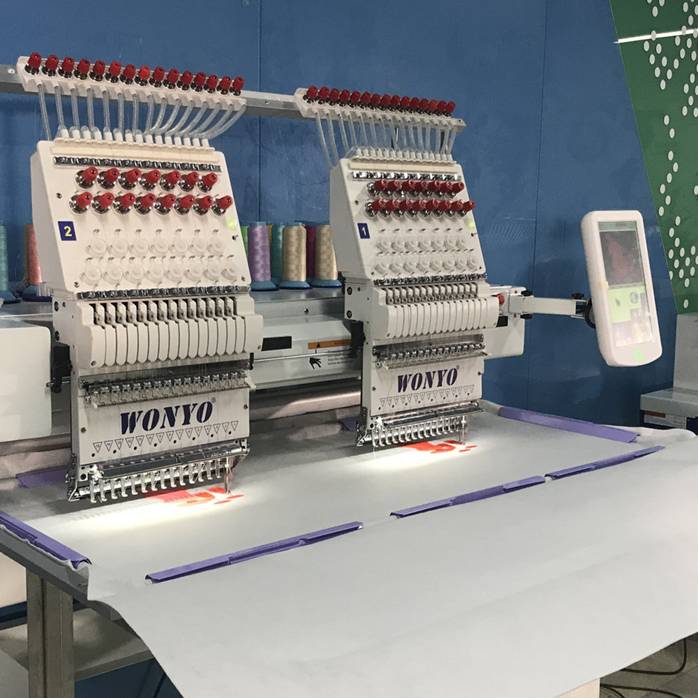 New 2 head multi-funcional  embroidery machine computerized embroidery machine for shoes