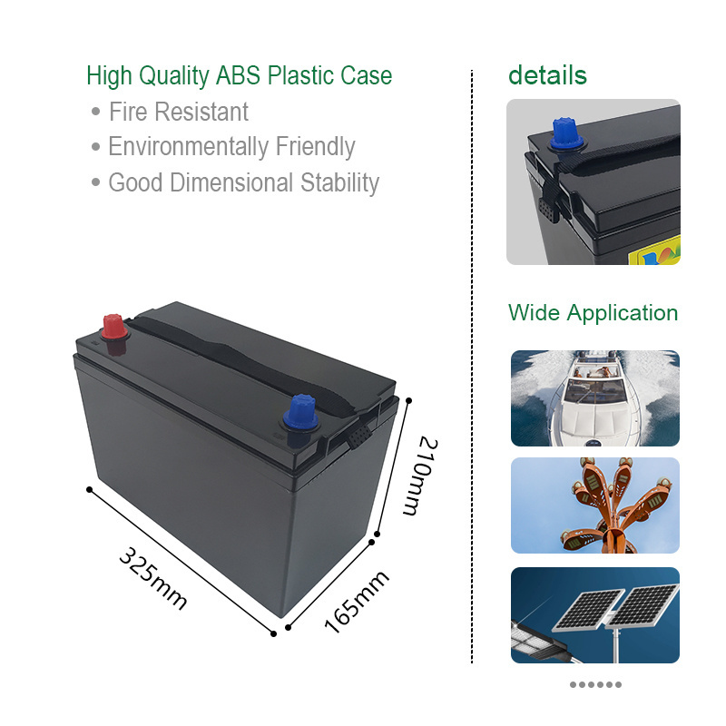 Deep Cycle Lead-acid Replacement 12V 100AH  LiFePO4 Battery Solar RV Caravan Marine  Lithium Ion Batteries