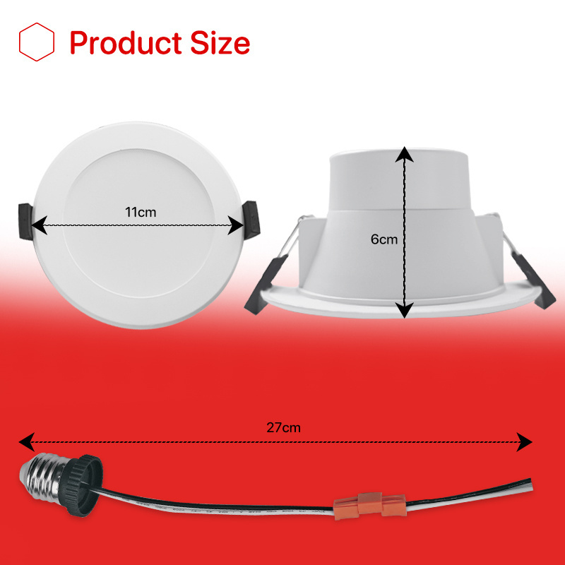 4.7inch dimmable Red DownLight led recessed wafer cob adjust down lights design spot light panel pot lights Downlight