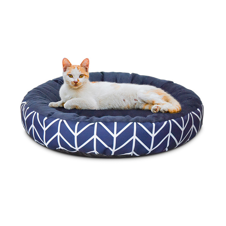 manufacturer cute unique comfortable waterproof anti stress soft dog cat bed home warm winter donut round plush large dog bed