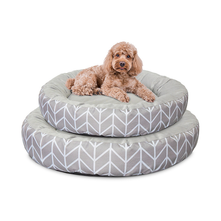 manufacturer cute unique comfortable waterproof anti stress soft dog cat bed home warm winter donut round plush large dog bed