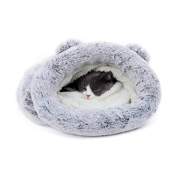 cozy calming cat sleeping bag dog cave bed extra large cosy pet cat bunk nest with removable cover