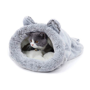 cozy calming cat sleeping bag dog cave bed extra large cosy pet cat bunk nest with removable cover