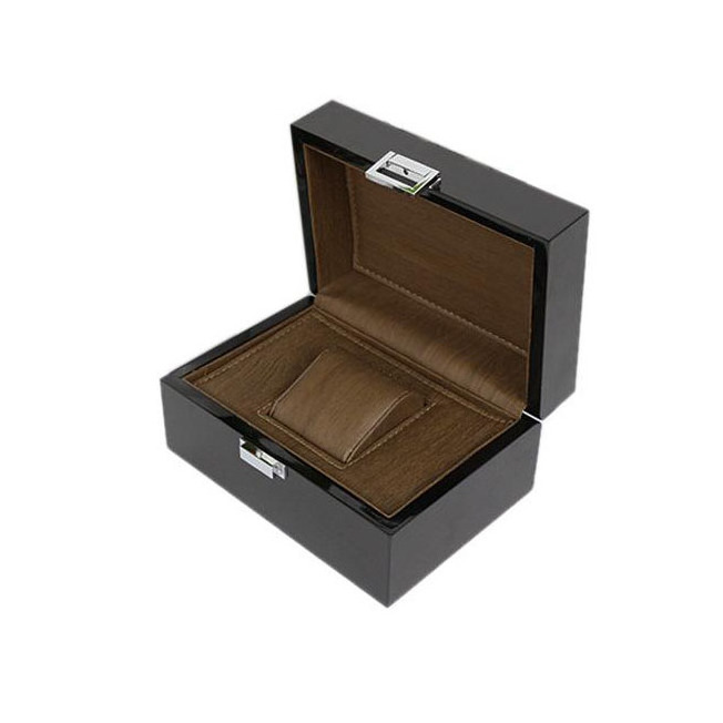 High-end Single Slot Gift Watch Jewelry Wooden Box  With Pillow