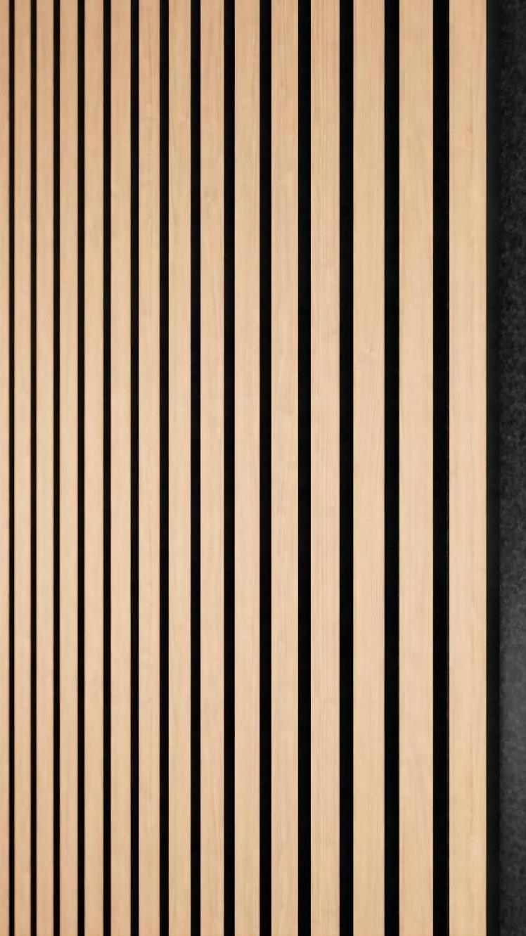 Akupanel Acoustic Wood Wall Panel Sounds Absorbing Acoustic Wood Slat Wall Panel for Noise Reduction And Stylish Decor