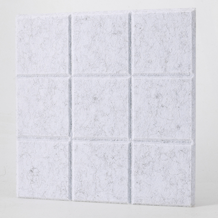 Self-adhesive Square Large Polyester Felt Board Tiles Sound Proof Acoustic Wall Panel for Home Office